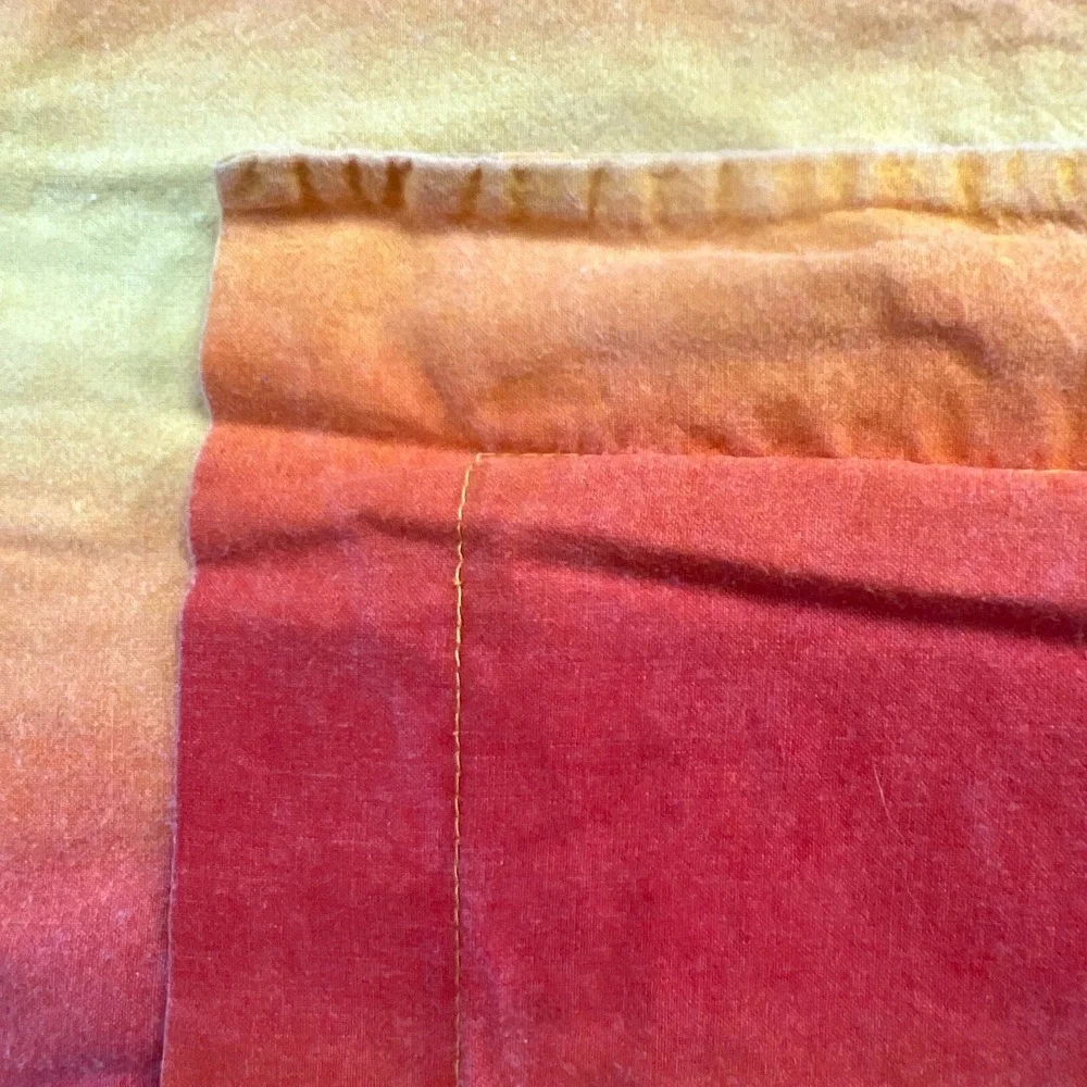 Set Of 2 Ikea Vildkorn Pillow Sham Sunset Ombre Gradient 100% Cotton (20